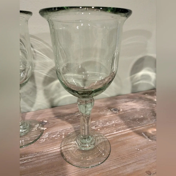 Set of 6 Casa by Pottery Barn water goblets - Picture 6 of 11
